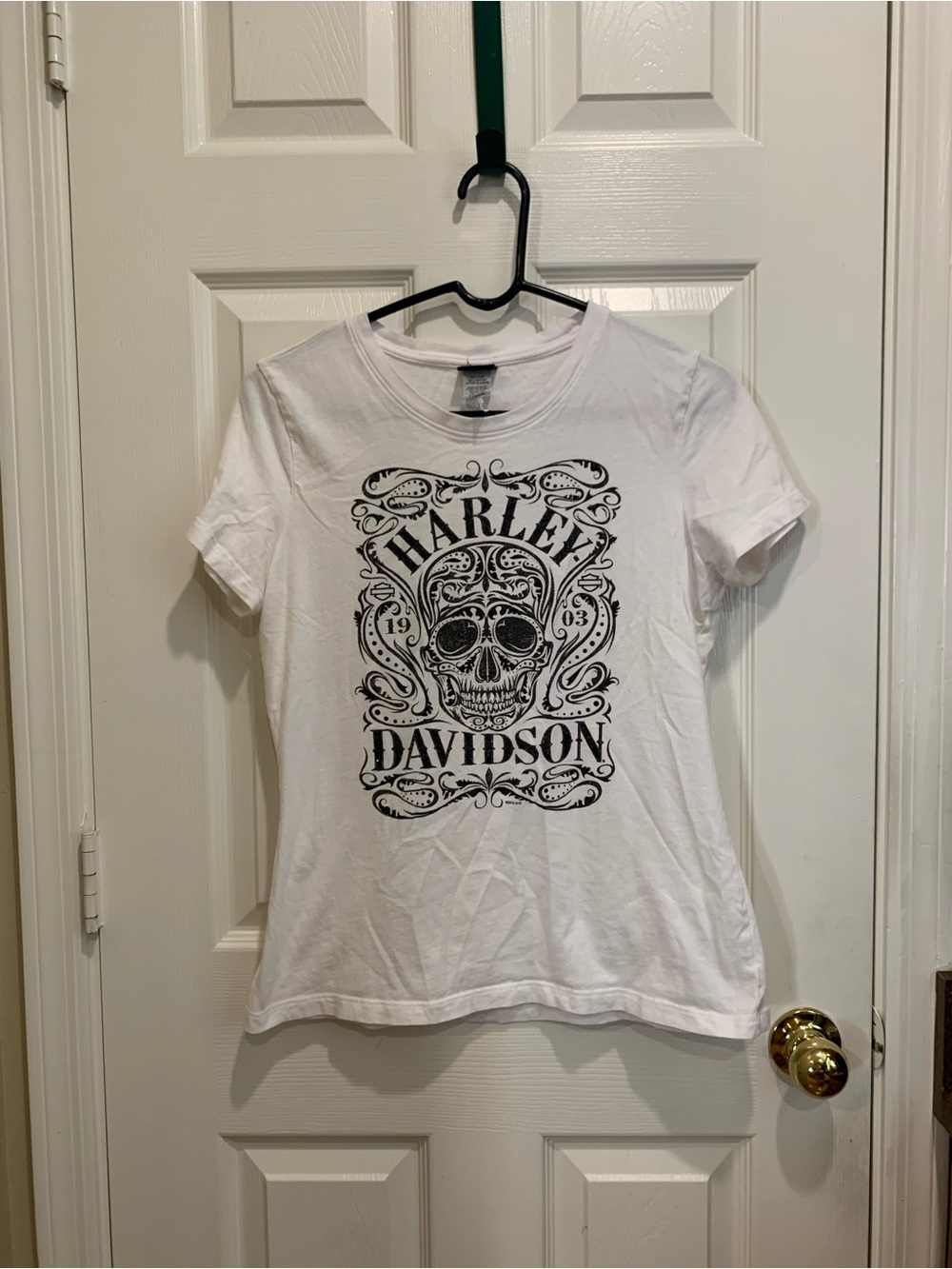 Harley-Davidson White Skull Graphic Tee